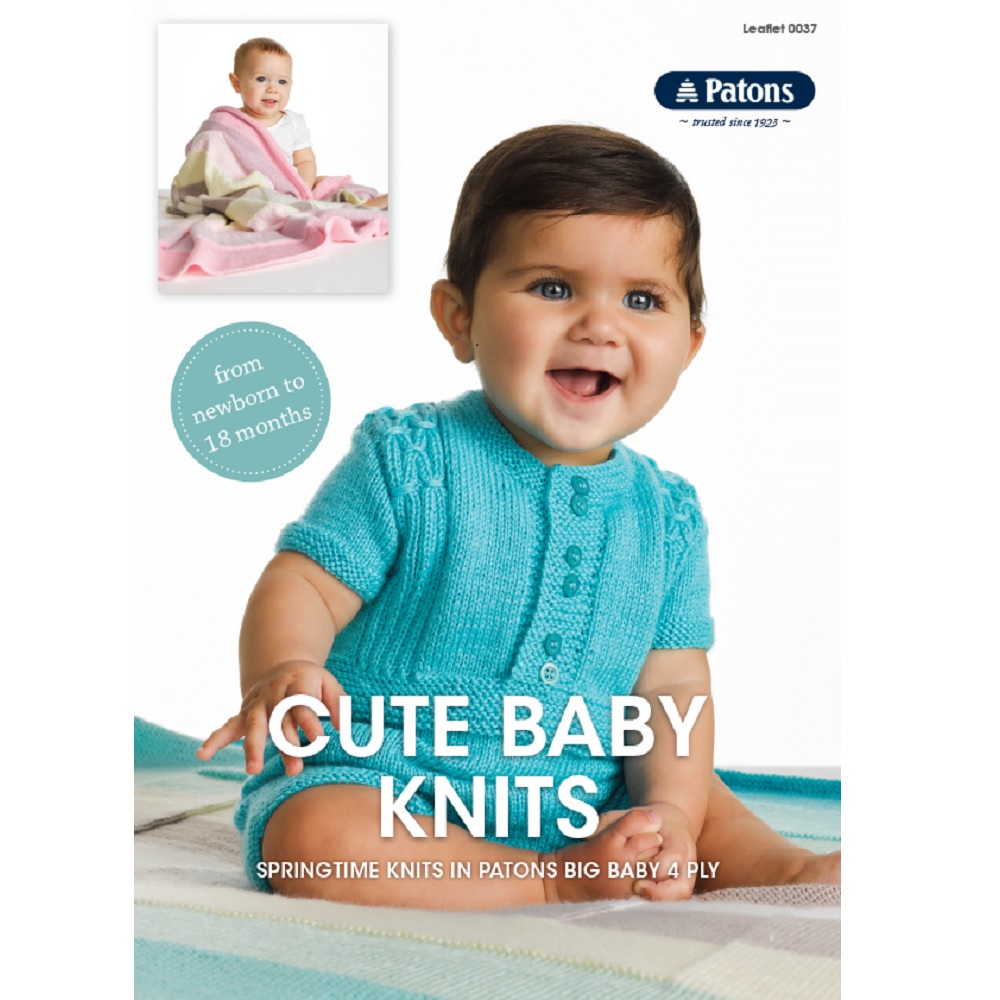 Patons Cute Baby Knits Pattern Book 0037