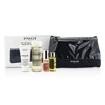 Payot Travel Kit Top To Toe Set: Cleansing Oil 50ml + Cream 15ml + Elixir D`Ean Essence 5ml + Elixir Oil 10ml + Bag 4pcs + 1bag