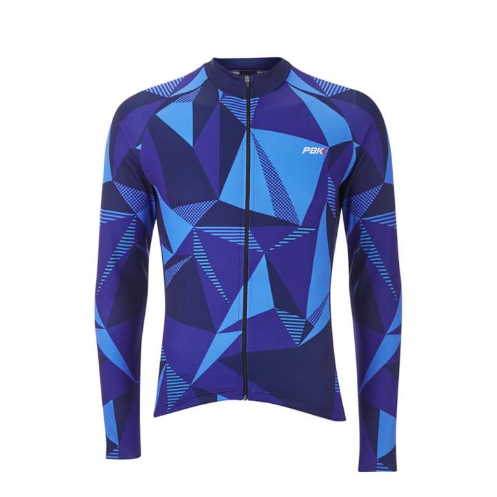 PBK Poligo Winter Roubaix Jersey - Blue - M - Blue