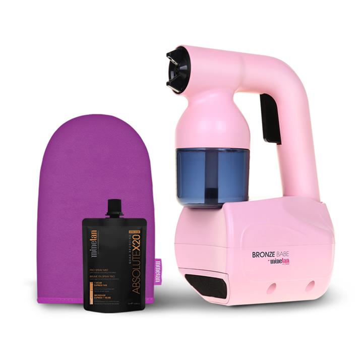 Personal Spray Tan Kit by 'Minetan' Spray Mist Portable Includes Tan Solution and Mit Pink