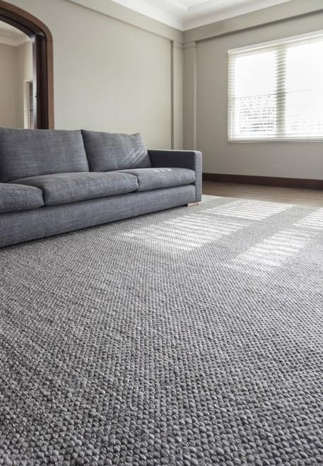 Pebble Drake Rug | Mid Grey