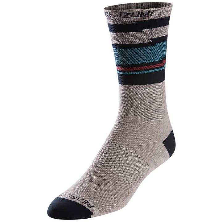 Pearl Izumi Elite Tall Socks - Drift Eclipse Blue - M - Blue