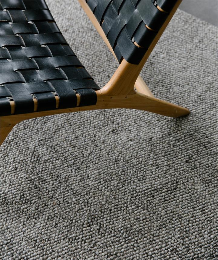 Pebble Weave Wool Rug Grey Fleck 2 x 3m