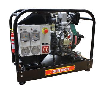 <p>Gentech Diesel 6.8kVA Mine Spec Generator, powered by Lister...