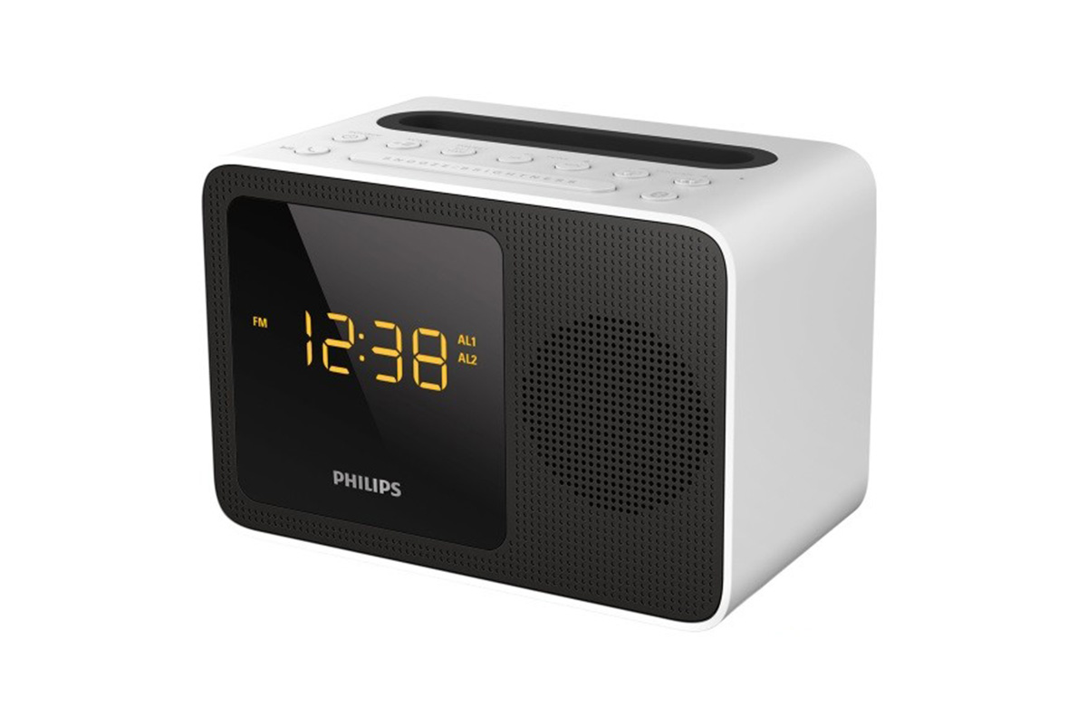 Philips Alarm Clock USB with Bluetooth - White (AJT5300W)