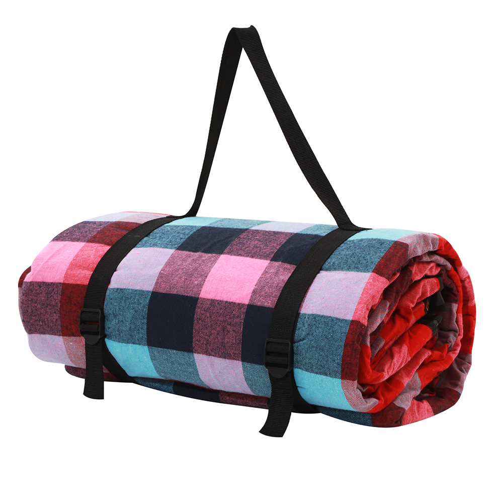 Picnic Blanket with Carry Bag 2x2m (Multi)