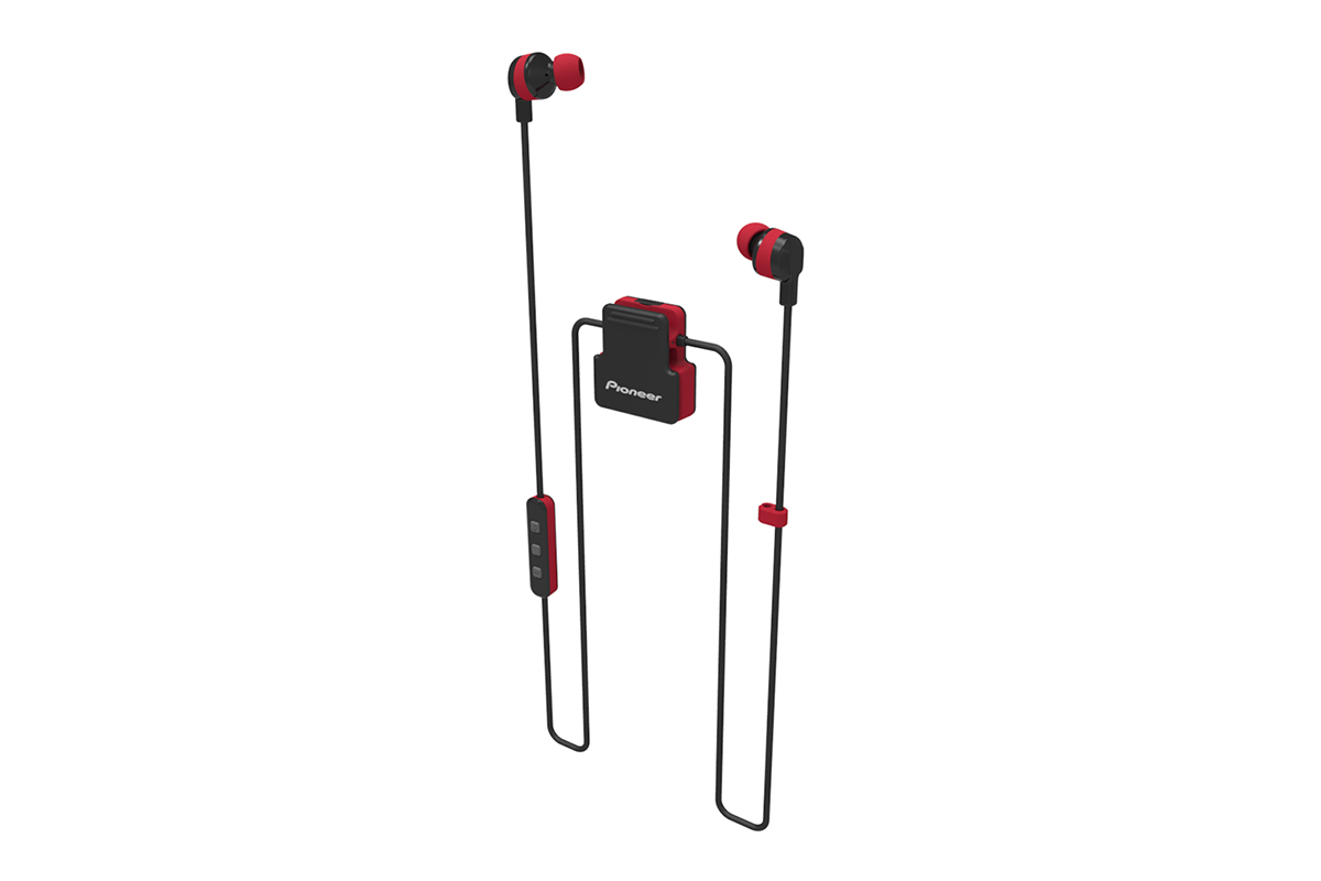 Pioneer Wireless Bluetooth In-Ear Headphones - Red (SECL5BTR)