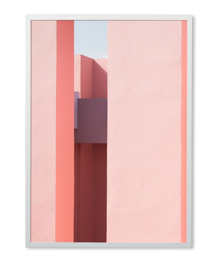 Pink Blocks 1 Art Print X-Large