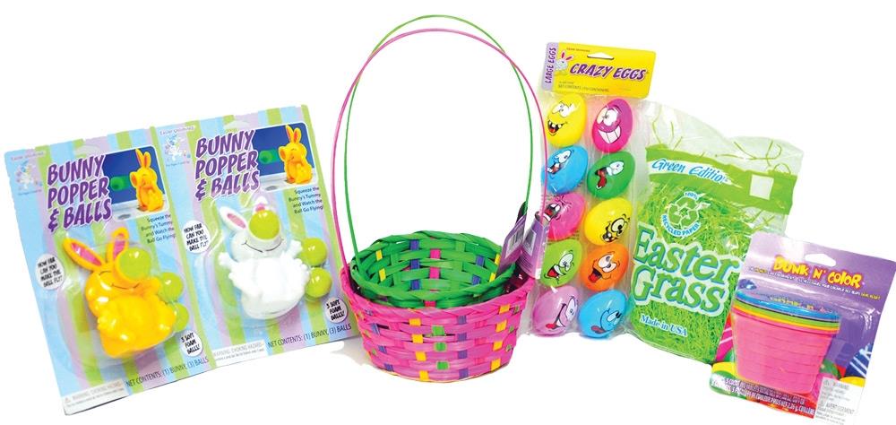 Pink Green Easter Basket Kit