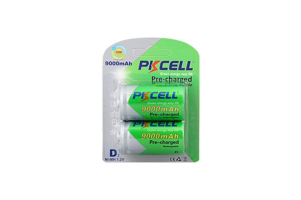 Pkcell 9000Mah Nimh D Batteries 2Pk