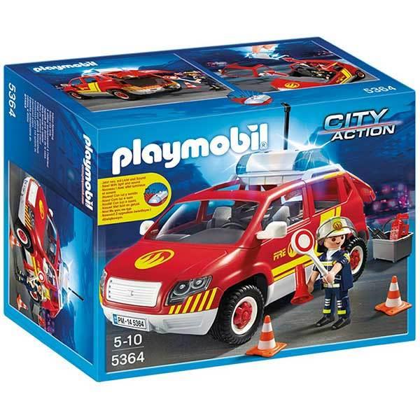 Playmobil 5364 Fire Chief's Car with Lights and Sound