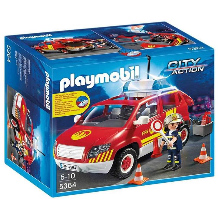 Playmobil Fire Chief's Car with Lights and Sounds - 5364