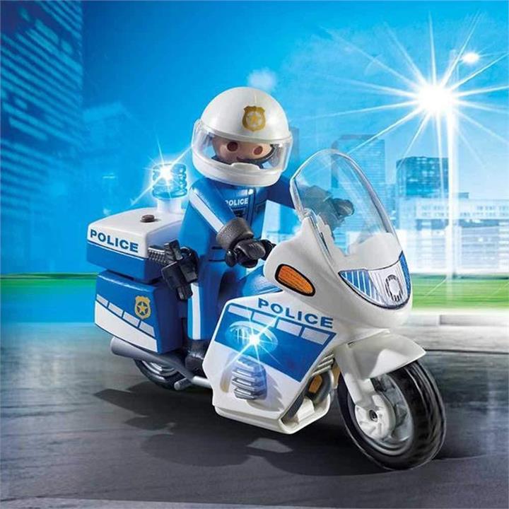 Playmobil Police Bike with LED Lights