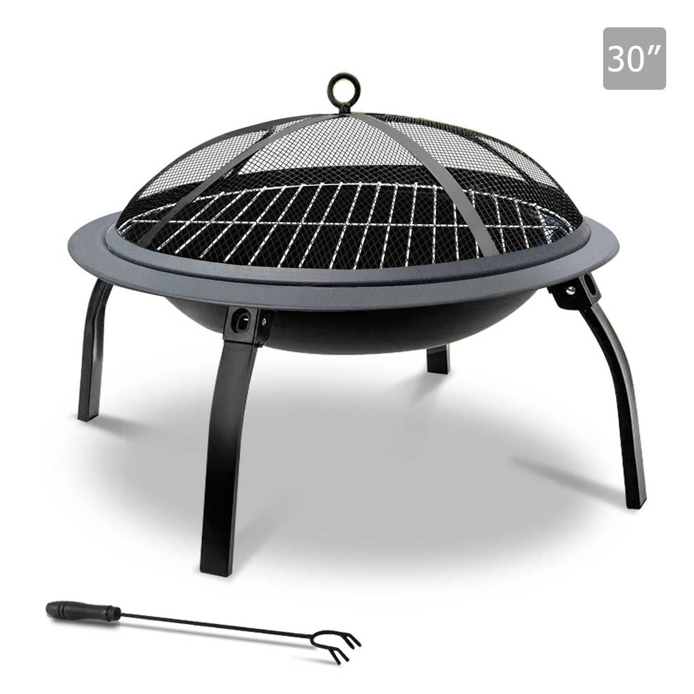 Portable Foldable Outdoor Fire Pit Fireplace 30 Inch