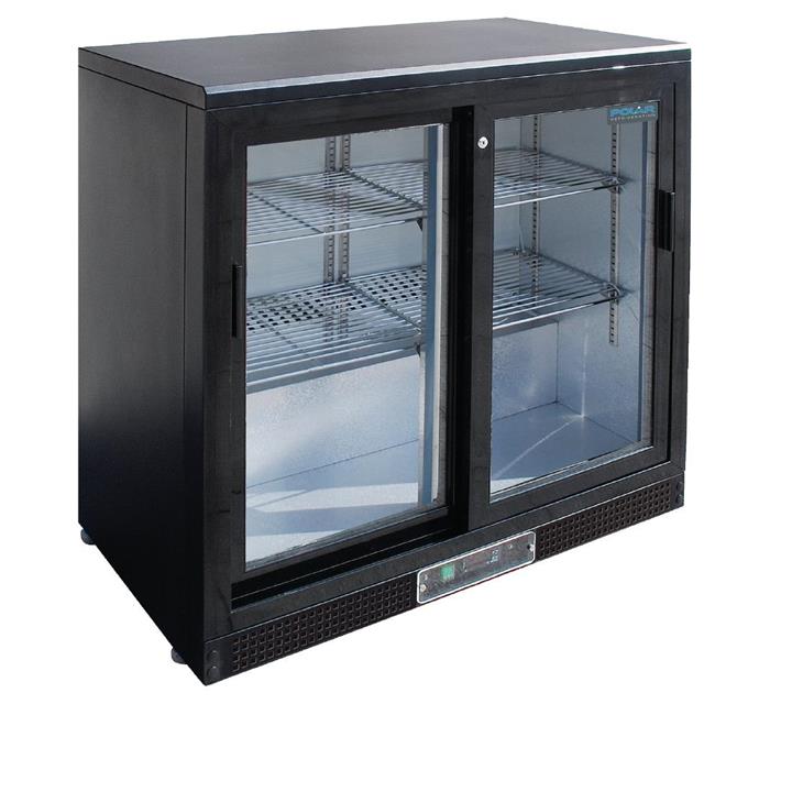 Polar Double Sliding Door Back Bar Cooler