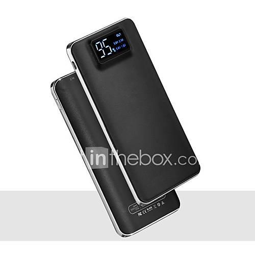 Power Bank External Battery 4.7V 2.0A #A Battery Charger Flashlight Multi-Output Super Slim LCD