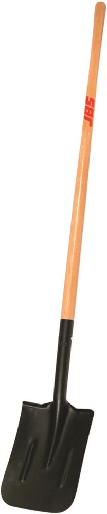 Post Hole Shovel - Medium - Long Timber handle - Blade 200mmWx 275mm D - Length App 1510mm - JBS