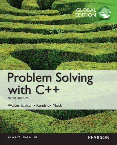 Problem Solving with C++ Global Edition