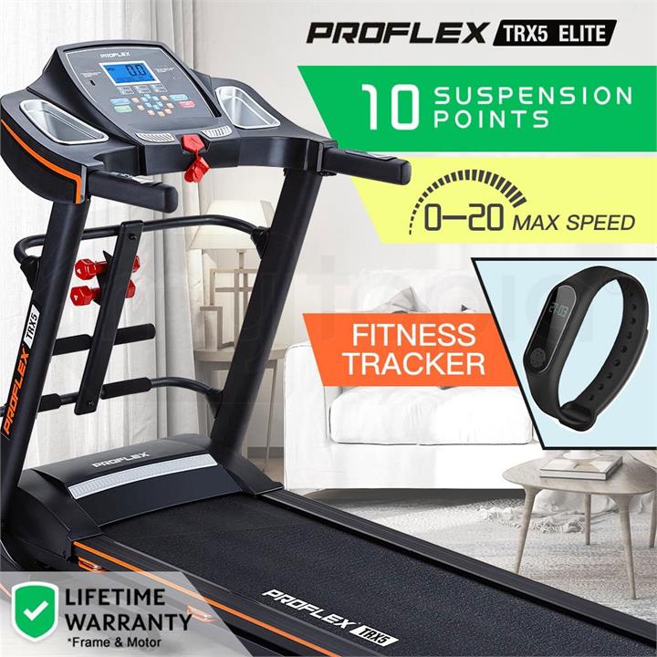 PROFLEX Electric Treadmill & Fitness Tracker- TRX5