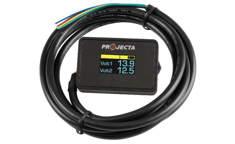 Projecta 12V Dual Battery Volt Meter DBM100