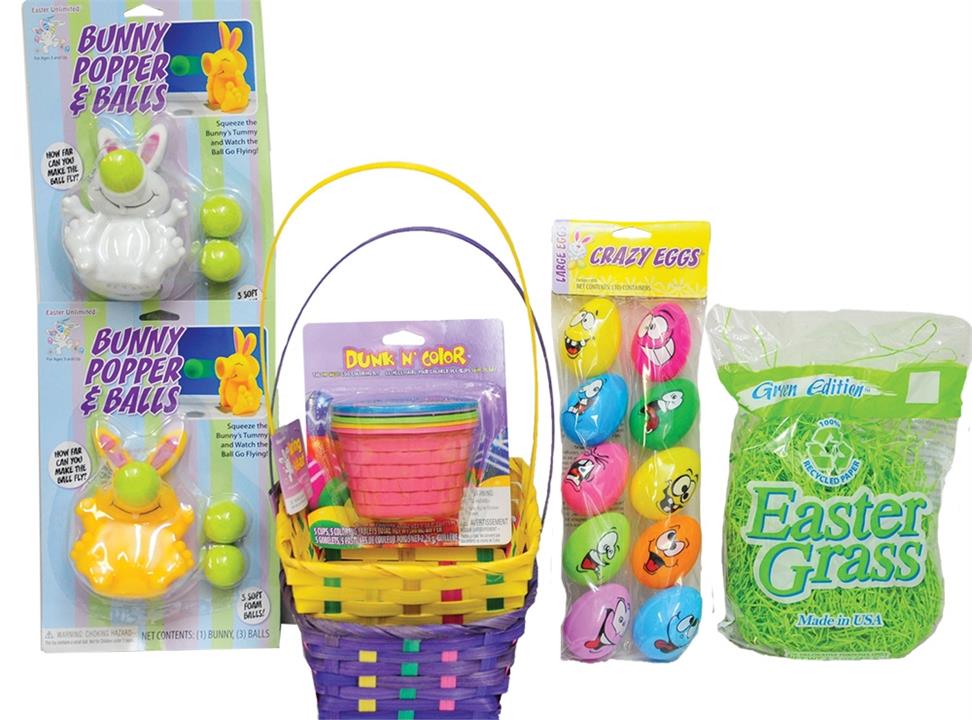 Purple Yellow Easter Basket Kit