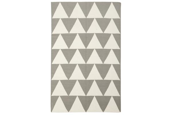 Pyramid Flat Weave Rug Grey 280x190cm