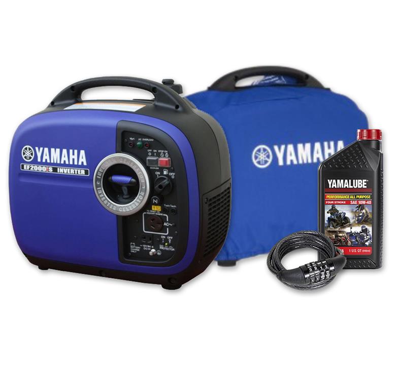 <p>Yamaha EF2000iS, 2000w Inverter Generator with Bonus Pack, 4...