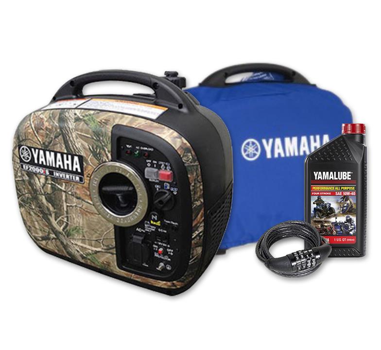 <p>Yamaha EF2000iSC, 2000W Inverter Camouflage Generator + Bonus...