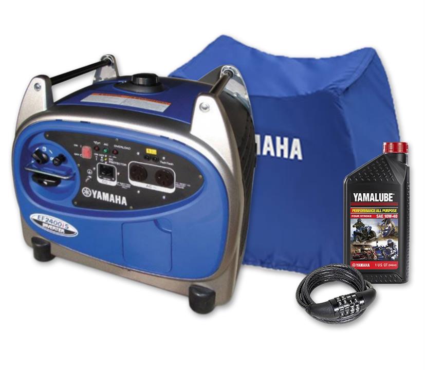 <p>Yamaha EF2400iS, 2400w Inverter Generator with Bonus Pack, 4...