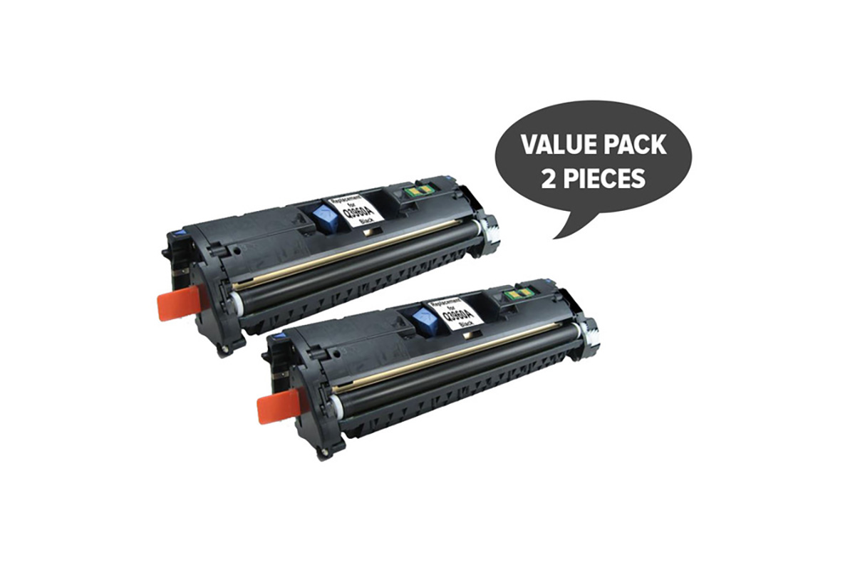 Q3960 C9700 C3960 EP87 CART301BK Black Toner (Two Pack)