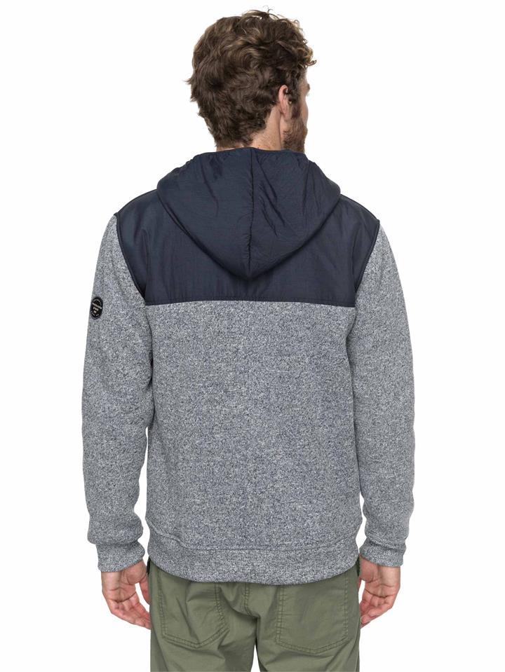 Quiksilver Mens Keller Mix Zip Hoodie