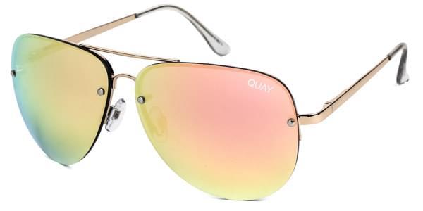 Quay Australia Sunglasses QC-000064 MUSE GOLD/PNK