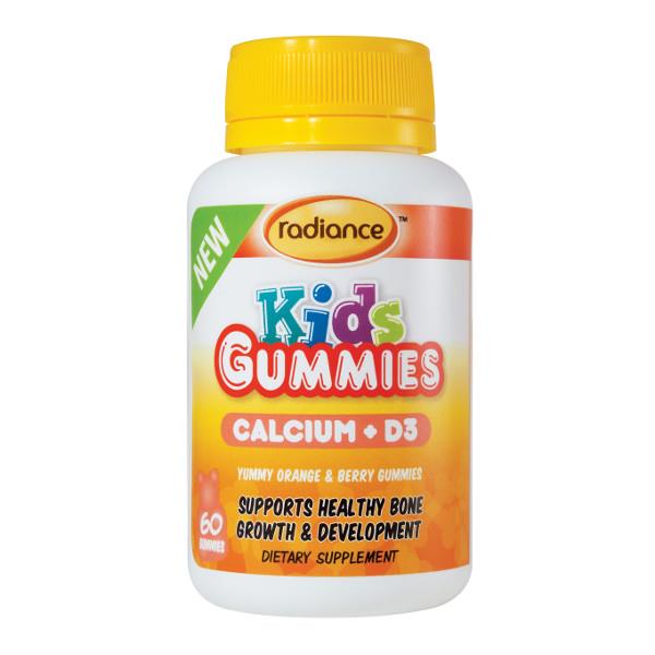 Radiance Kids Gummies Calcium and Vitamin D3 60 gummies