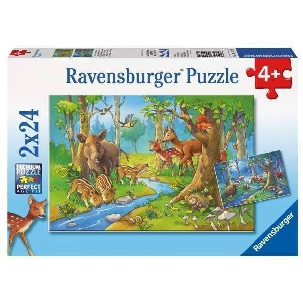 Ravensburger Cute Forest Animals Kids Puzzle - 2 x 24 Piece