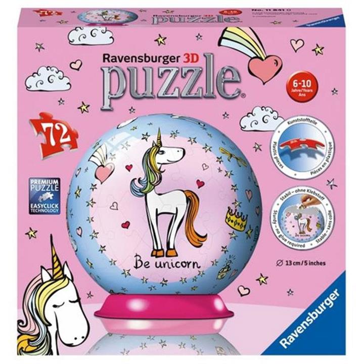 Ravensburger Unicorn Puzzle Ball - 72 Piece