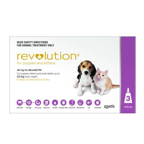 Revolution Mauve/Pink for Puppies and Kittens 3 pack