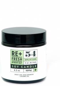 ReFresh Byron Bay 54 Uplifting Calming Soy Candle 120g