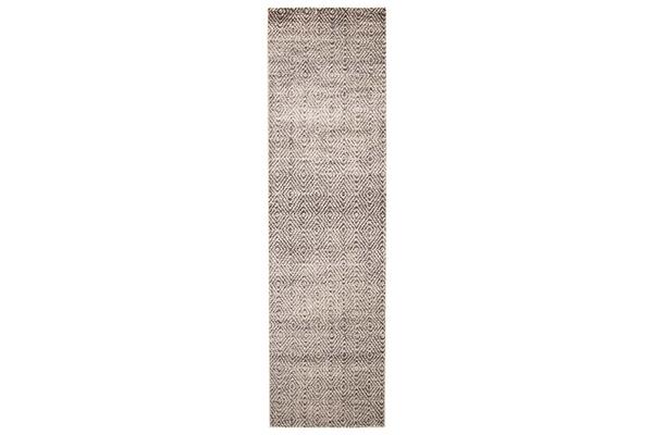 Riverside Ripple Grey Runner Rug 400X80cm