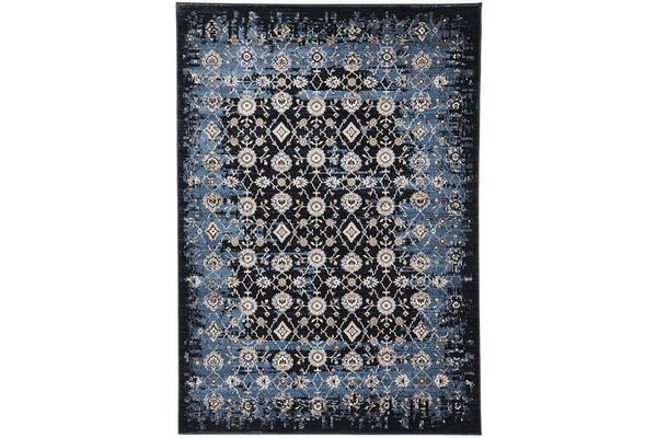 Royal Kashan Designer Rug Blue Navy 330X240cm