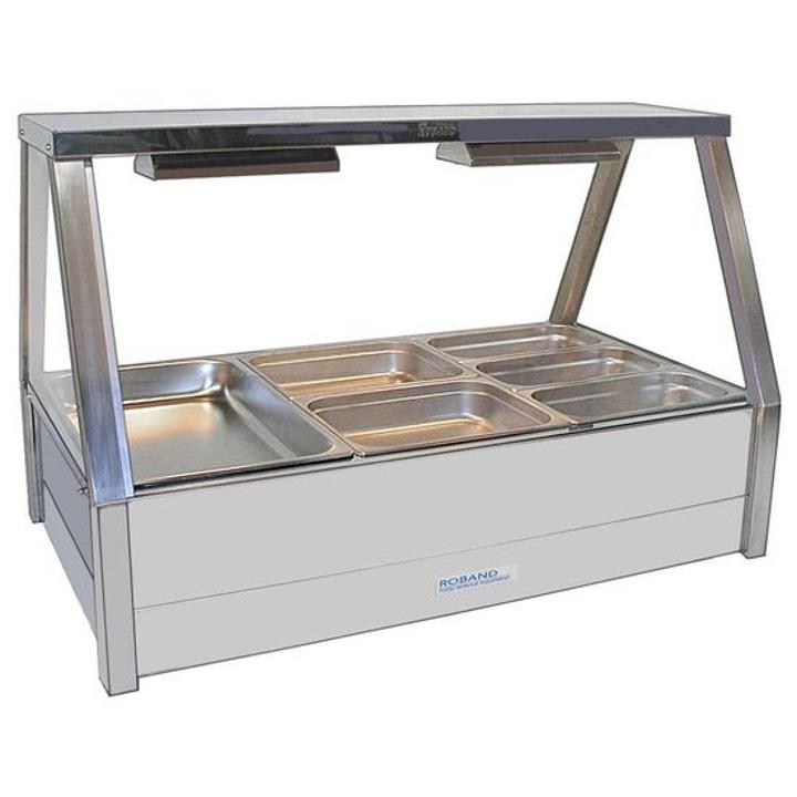 Roband Hot Food Display Bar with Roller Doors