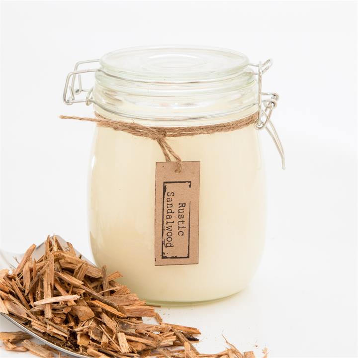 Rustic Sandalwood Soy Candle | Various Sizes