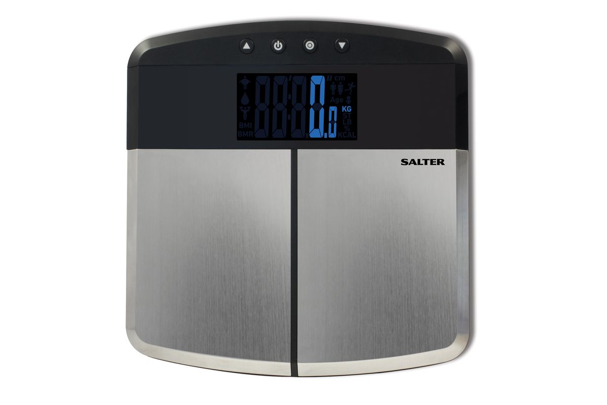 Salter Stainless Steel Digital Analyser Bathroom Scale (9153SS3R)