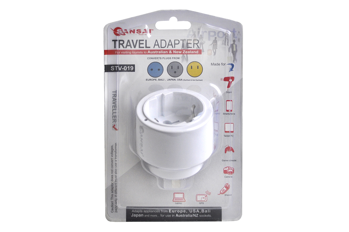 Sansai Universal Travel Adapter - Worldwide to AUS/NZ (STV-019)