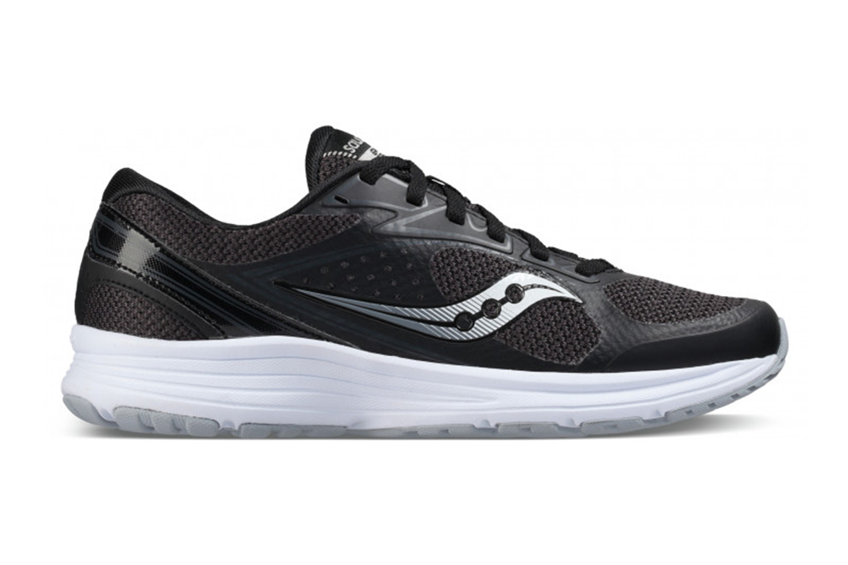 Saucony Women's Grid Seeker Running Shoe (Black/Grey/White, Size 5.5)