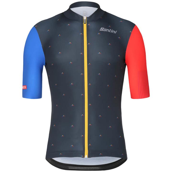 Santini La Vuelta 2018 Andorra Jersey - Blue/Red - L - Blue/Red