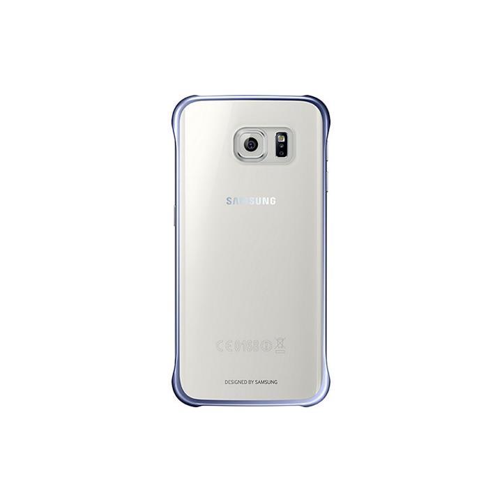 Samsung Galaxy S6 Edge Clear Back Cover - Blue/Black