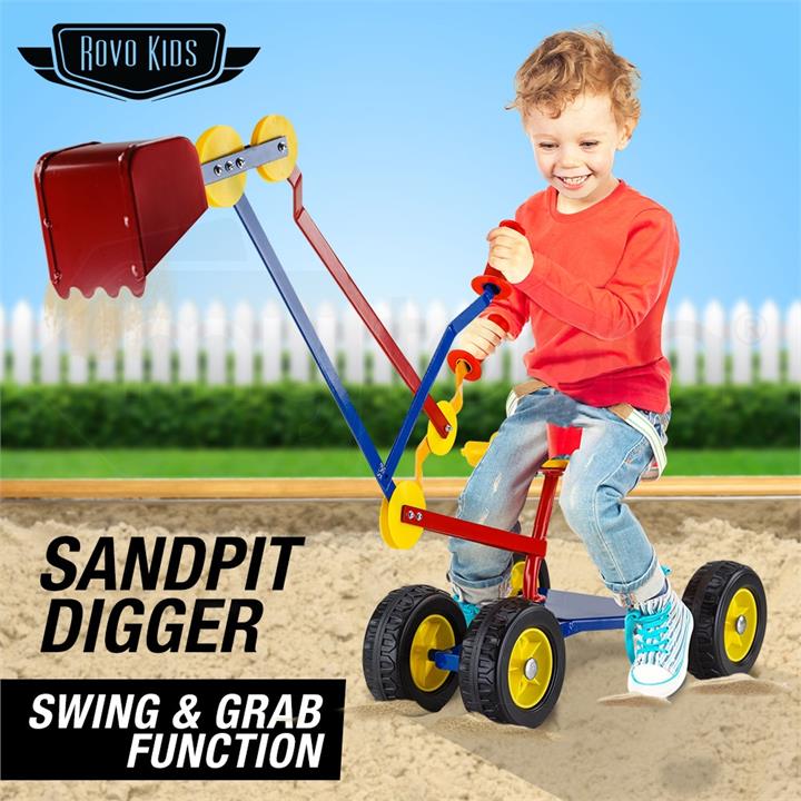 Sandpit Digger Excavator Push Ride On