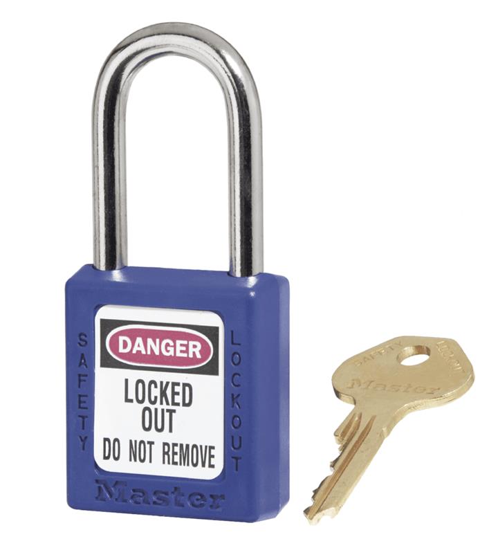 Safety Lockout Padlock - Blue - Master LockÂ® - 410 Series