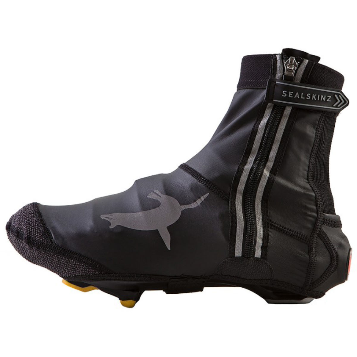 SealSkinz Lightweight Halo Overshoes - S Black/Red | Overshoes