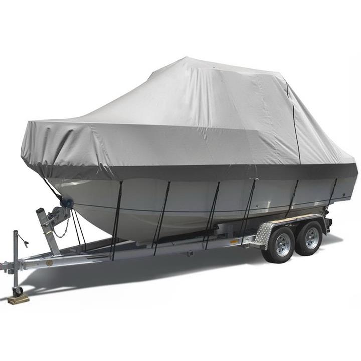 Seamanship 19ft-21ft Large Boat Cover With Straps Waterproof UV Resistant Trailerable 5.8-6.4m